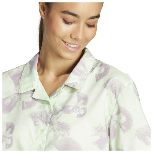 Adidas Γυναικείο πουκάμισο Floral Graphic Cropped Woven Shirt